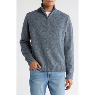 Weatherproof Vintage Half Zip Sweater in Denim at Nordstrom Rack, Size X-Large