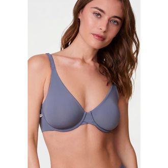 Harper Wilde Base Unlined Bra in Steel at Nordstrom, Size 34Ddd