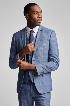 Antique Rogue Mens Hemlock Blue Raspberry Check Jacket - Size 42 Regular