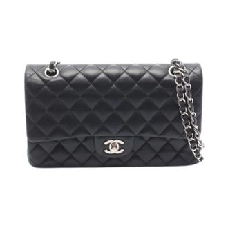 Chanel Pre-owned Vintage Schoudertas - Dames - Pre-owned - Zwart - Maat: ONE Size Leer