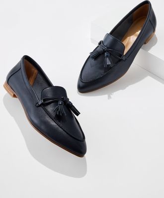 Talbots Kacey Nappa Loafers - Blue - 10 1/2 M Talbots