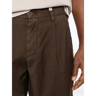 Myths Tailored Virgin Wool Shorts - Brown