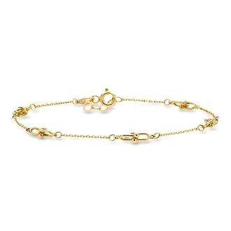 RS Pure by Ross-Simons 10kt Yellow Gold Jax-Link Bracelet