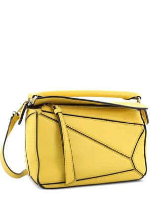 Loewe Puzzle Bag Leather Mini crossbody bag - Yellow