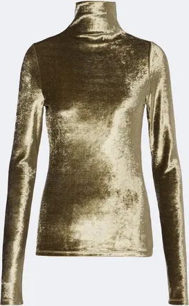 Christophe Lemaire Velvet turtleneck top