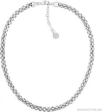 Tommy Hilfiger Womens 2780839 Ladies Necklace - Silver Stainless Steel - One Size
