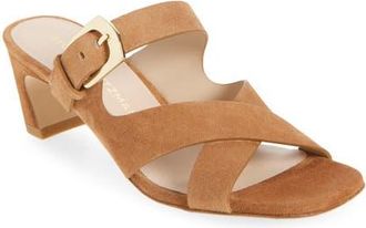 Stuart Weitzman Sai Slide 50 in Doe Brown at Nordstrom, Size 10.5