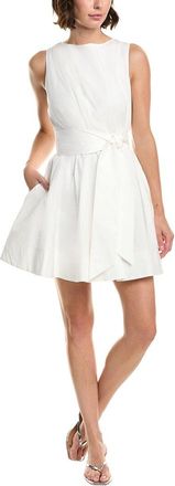 Milly Milly Draped Poplin Mini Dress