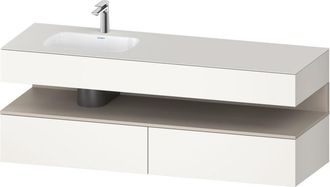 Duravit Qatego Lavabo Encastrado Con Base De Lavabo Consola, - Duravit