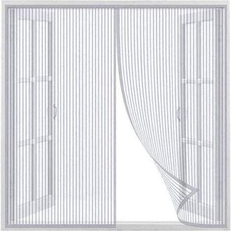OEM Mosquitera Magn&eacute;tica Para Ventanas Y Puertas, Mantiene La Ventilaci&oacute;n En Puertas Y Ventanas, Color Blanco, 120 X 150 Cm