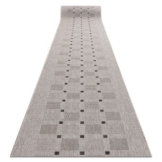 RugsX RugsX Sizal Floorlux Runner in Silver | Size: 200 cm x 250 cm