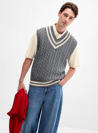 Le 31 Mens Preppy sweater vest