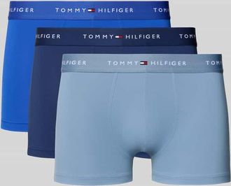 Tommy Hilfiger Trunks mit elastischem Bund mit Label-Intarsien im 3er-Pack in Royal, Gr&ouml;&szlig;e XXL