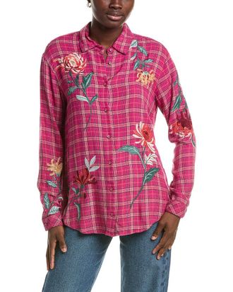 Johnny Was Oversized Shirt Tunic