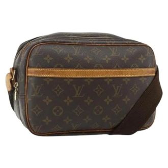 Louis Vuitton Pre-owned Cross Body Bags, female, Brown, Size: ONE SIZE Pre-owned Reporter PM Shoulder Bag