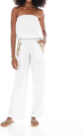 Skemo Coral Reef Jumpsuit In White