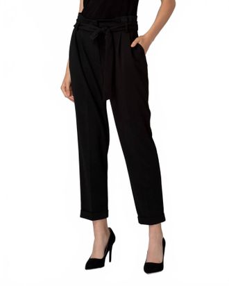 Joseph Ribkoff Straight Leg Crop Pant In Black