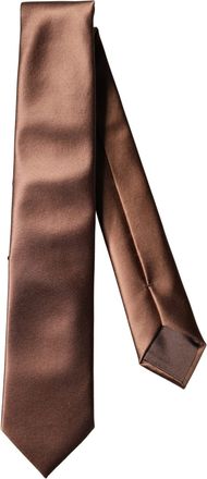 Dolce & Gabbana Silk Wide Necktie - Brown
