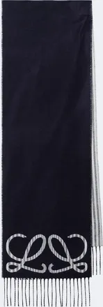 Loewe Double L jacquard silk and cashmere scarf