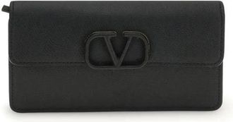 Valentino Garavani VLogo Schoudertas - Dames - Portefeuilles - Zwart - ONE Size - Leer - Accessoires