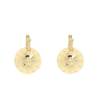Versace Golden Irradia Drop Earrings