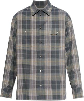 Golden Goose Shirt met logo - Heren - Casual Overhemden - Veelkleurig - S - Katoen - Overhemden
