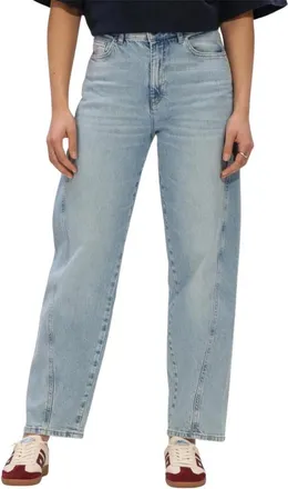 By-Bar Amsterdam Dames Jeans Begum Jeans - Dames - Loose Fit Jeans - Blauw - L - Jeans
