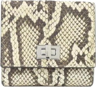 Fendi Pre-owned Wallets, male, Multicolor, Size: ONE SIZE Pre-owned Selleria Peekaboo Elaphe Wallet