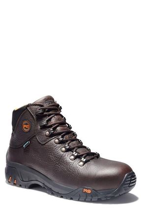 Timberland TiTAN Alloy Toe Waterproof Work Boot in Brown at Nordstrom, Size 10.5