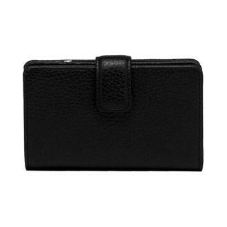 Gianni Chiarini Wallets & Cardholders, female, Black, Size: ONE SIZE Black Leather Wallet with Flap Closure