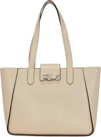 Karl Lagerfeld Dames, Tassen, Beige, Maat: ONE Size Leer