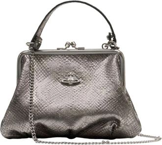 Vivienne Westwood Handbags, female, Gray, Size: ONE SIZE Granny Frame Purse