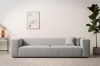 HOME AFFAIRE 3-Sitzer »BAKELS, Couch in Cord oder Boucle-Stoff, Sofa im modernen Design« bequemer Sitzkomfort,in 2 Stoffen und 8 Farben lieferbar