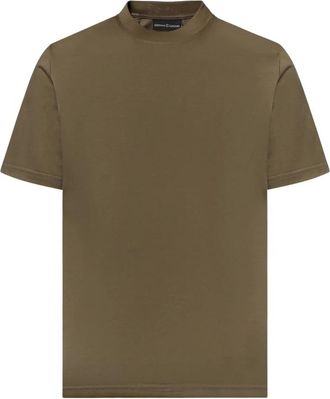Giuliano Galiano Tops, Heren, Bruin, L, Katoen, Vice T-Shirt