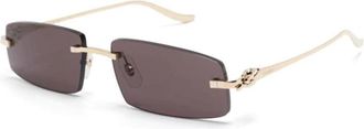 Cartier Panth&egrave;re Zonnebril - unisex - Zonnebrillen - Geel - 58 MM - Accessoires