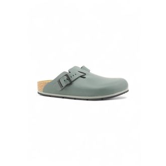 Birkenstock Boston Pro - Dames - Slip ons - Groen - 38 EU - Leer - Schoenen
