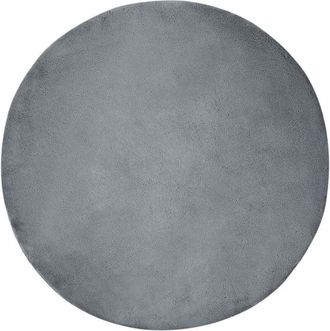 vidaXL Faux Rabbit Fur Rug Olite Anthracite &Oslash; 200 cm Polyester vidaXL