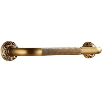 OEM Barra De Apoyo Para Inodoro, Asa De Lat&oacute;n Retro, Barras De Seguridad Para Ba&ntilde;o, Pasamanos De Escalera Tallado Para Montaje En Pared/35 Cm - Crezuo