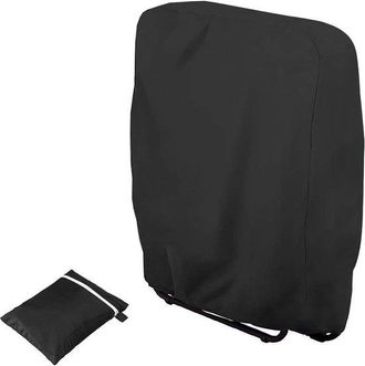 OEM Funda Impermeable Para Silla, Apta Para Sillas Plegables, Tela Oxford 210d, Negra, Para Uso Exterior, 71x20/34x110 Cm, 1 Unidad