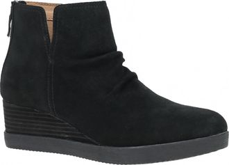 Dansko Womens Stephanie Waterproof Suede Bootie In Black