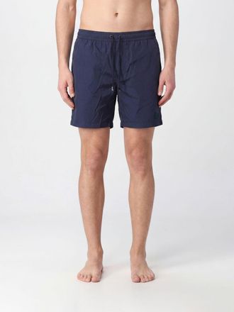 Giorgio Armani Shorts da mare corti in nylon con coulisse e tasca posteriore