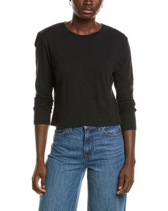 Amo Amo Babe Linen-Blend T-Shirt