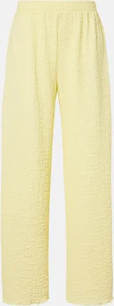 JADE Swim Mika seersucker wide-leg pants