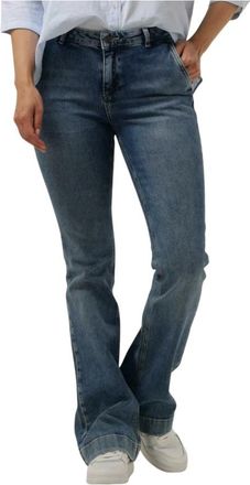 By-Bar Amsterdam Leila Pant Nrx - Dames - Bootcut Jeans - Blauw - XS - Jeans