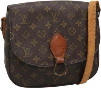 Louis Vuitton Tweedehands Canvas Louis Vuitton tassen - Dames - Vintage Schoudertas - Bruin - ONE Size - Leer - Vintage