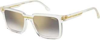 Carrera Sunglasses, male, Gray, Size: 54 MM Crystal Grey Sunglasses with Gold Mirror