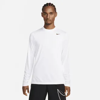 Nike Mens Dri-FIT Legend Long-Sleeve Fitness Top in White | DX0993-100