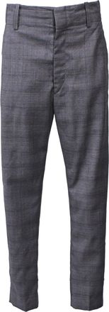 Isabel Marant Plaid Trousers in Grey Wool