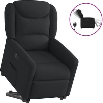 vidaXL Vidaxl - Sill&oacute;n El&eacute;ctrico Reclinable Elevable De Tela Negro