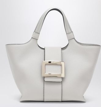 Roger Vivier Mini Belle Vivier Shopping Bag In Ice Colour